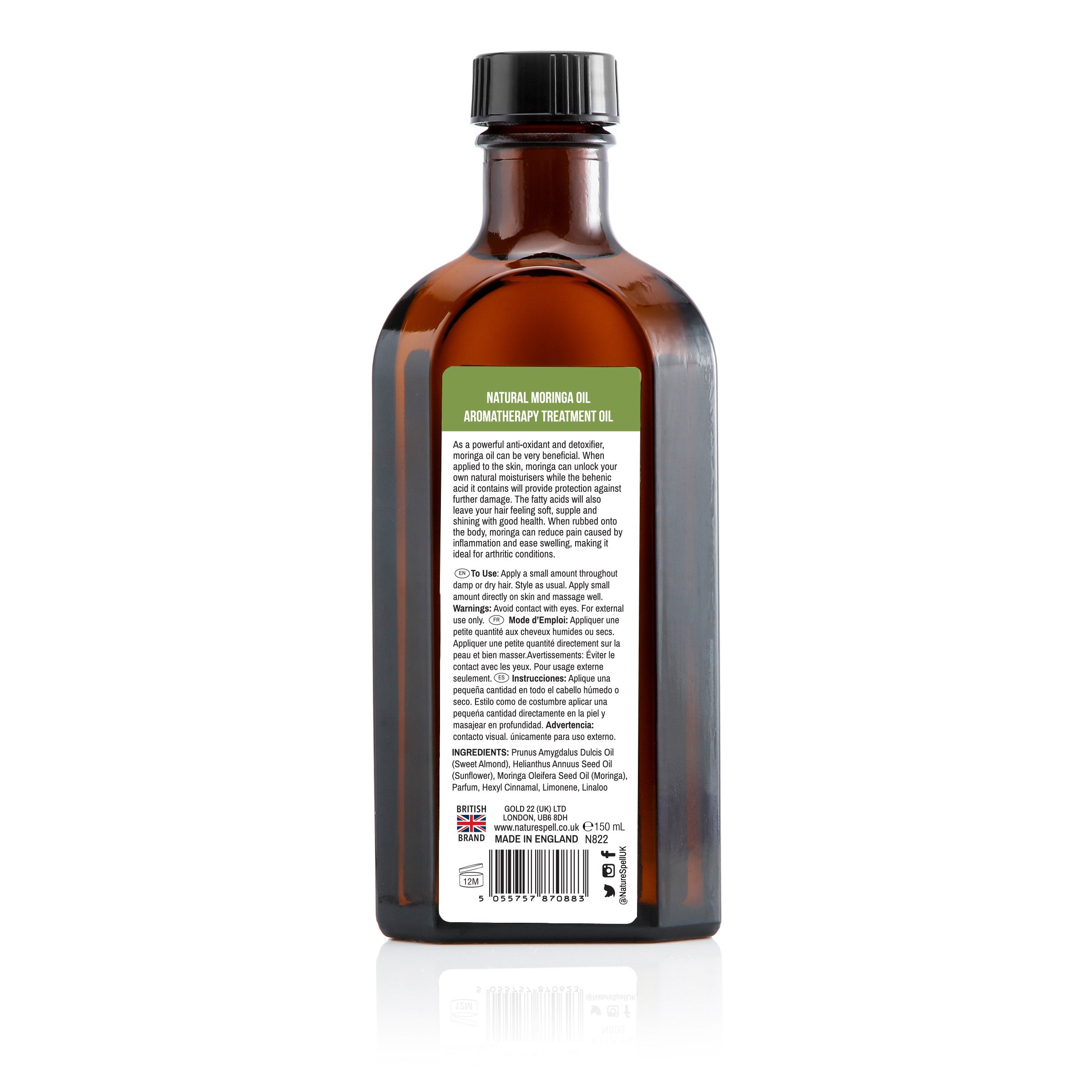 Moringa Oil For Hair & Body