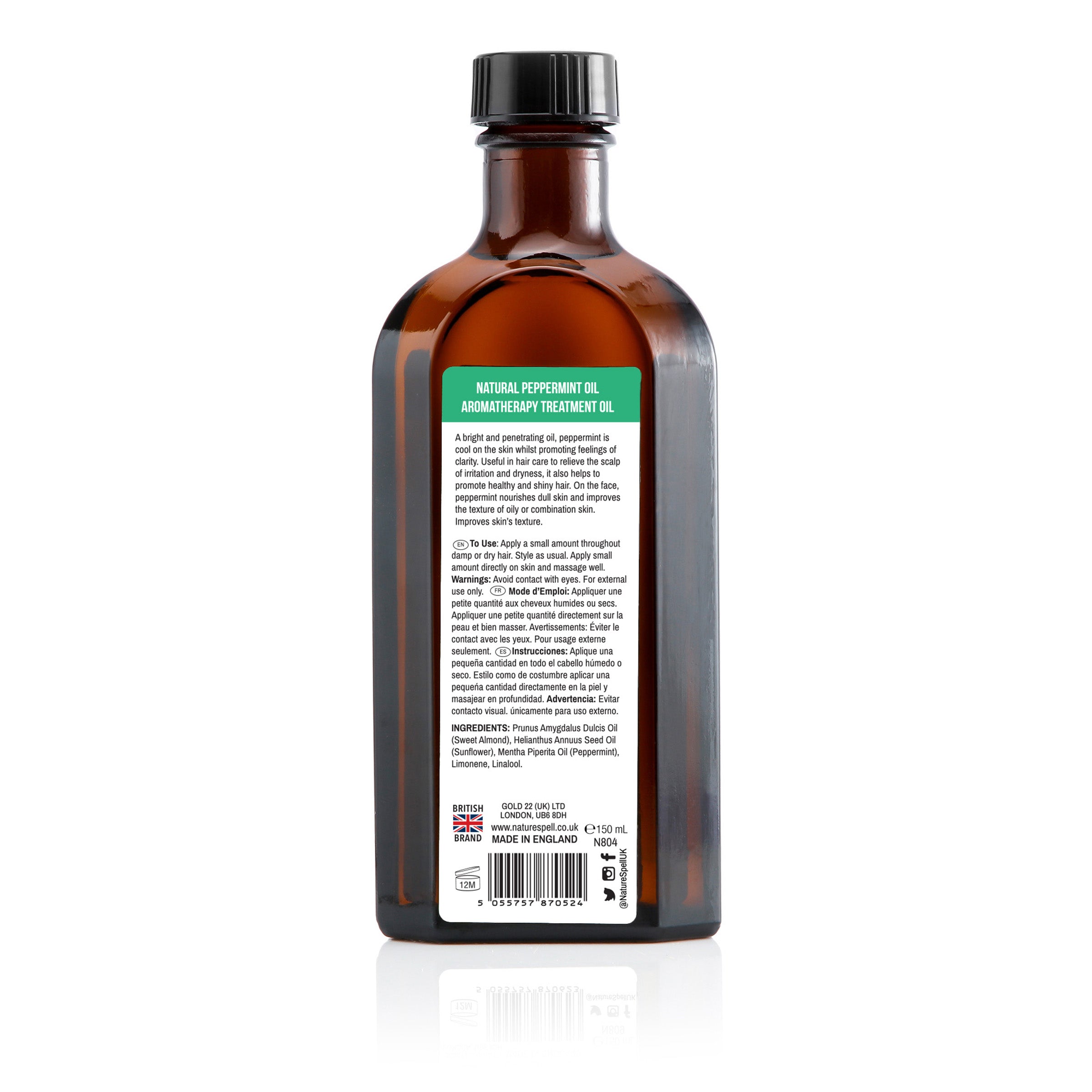 Peppermint Oil For Hair & Skin