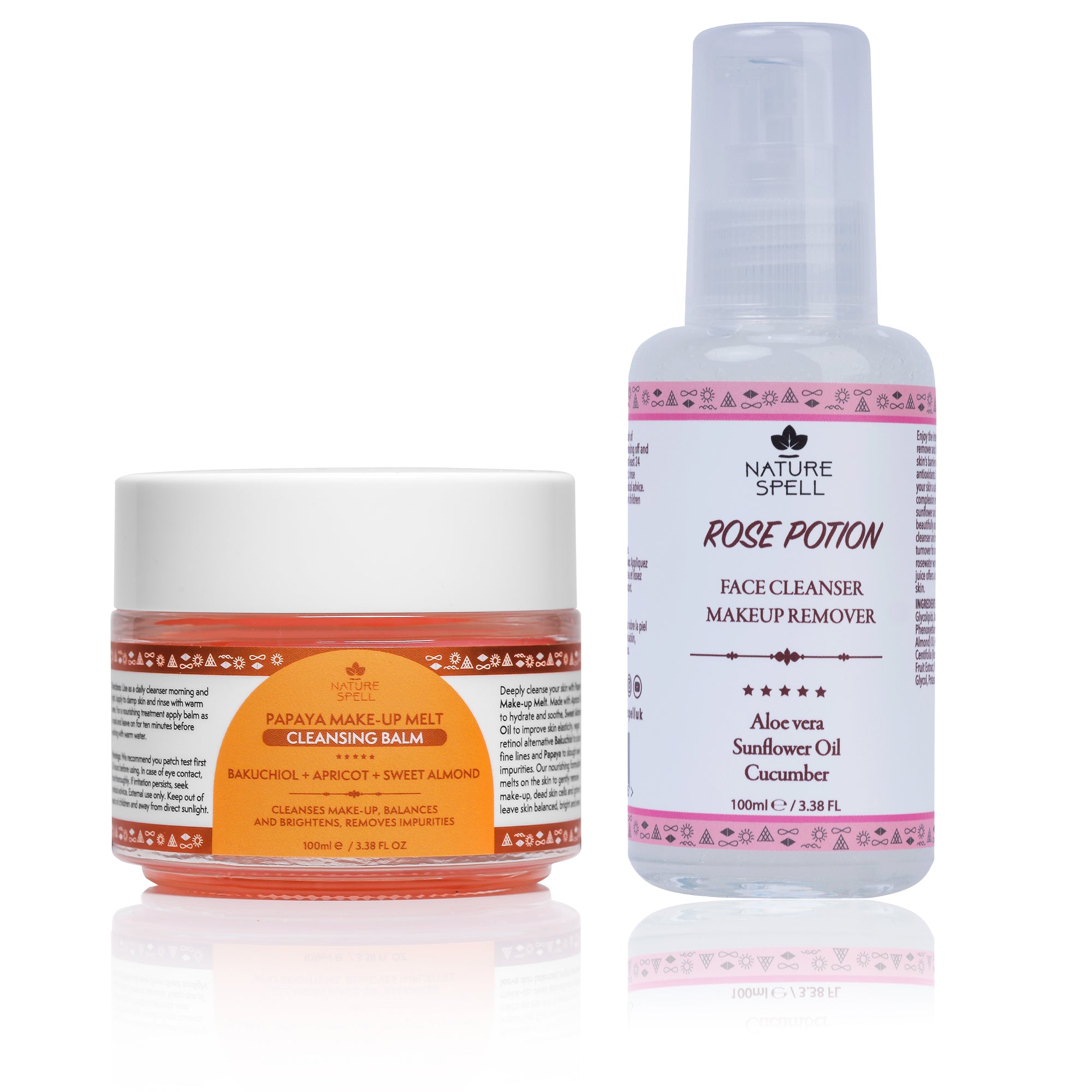 Double Cleansing Duo: Papaya Make-up Melt Cleansing Balm & Rose Aloe Vera Facial Cleanser