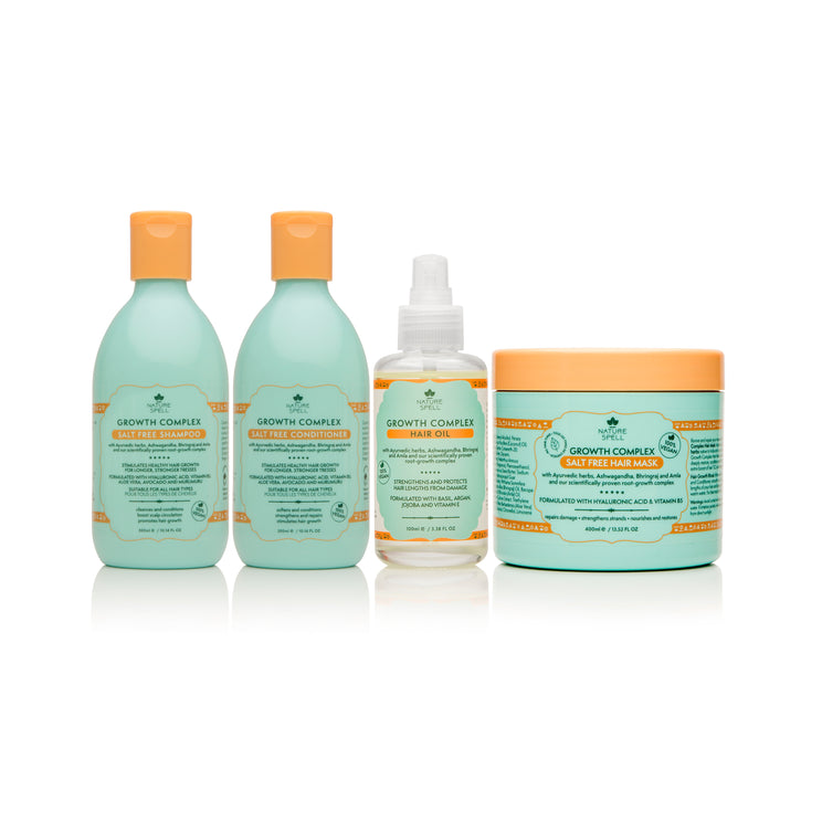 Nature Spell Growth Complex Hair Growth Set Shampoo, Conditioner, Ha