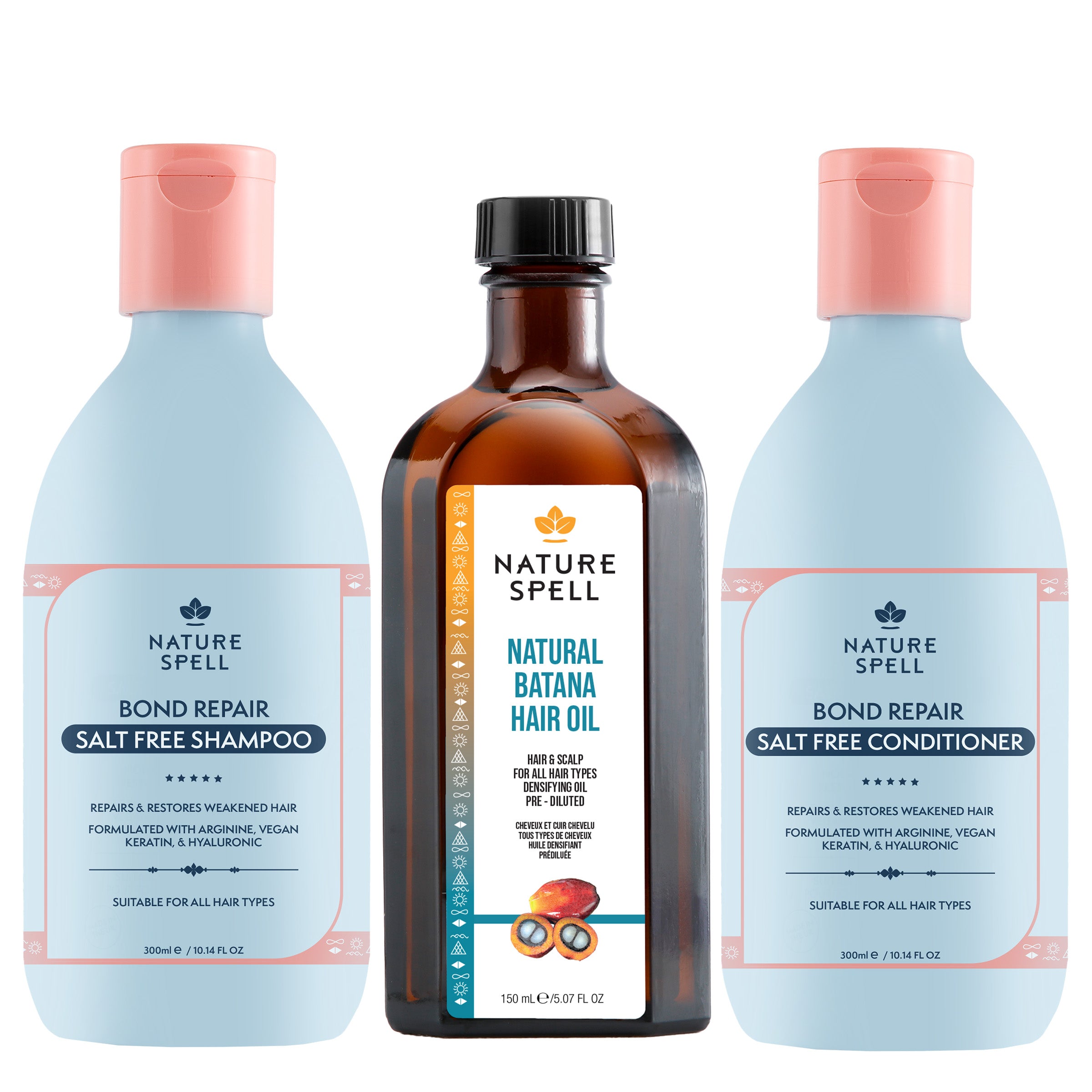 Bond Repair Trio - Batana Oil with Bond Repair Shampoo & Conditioner