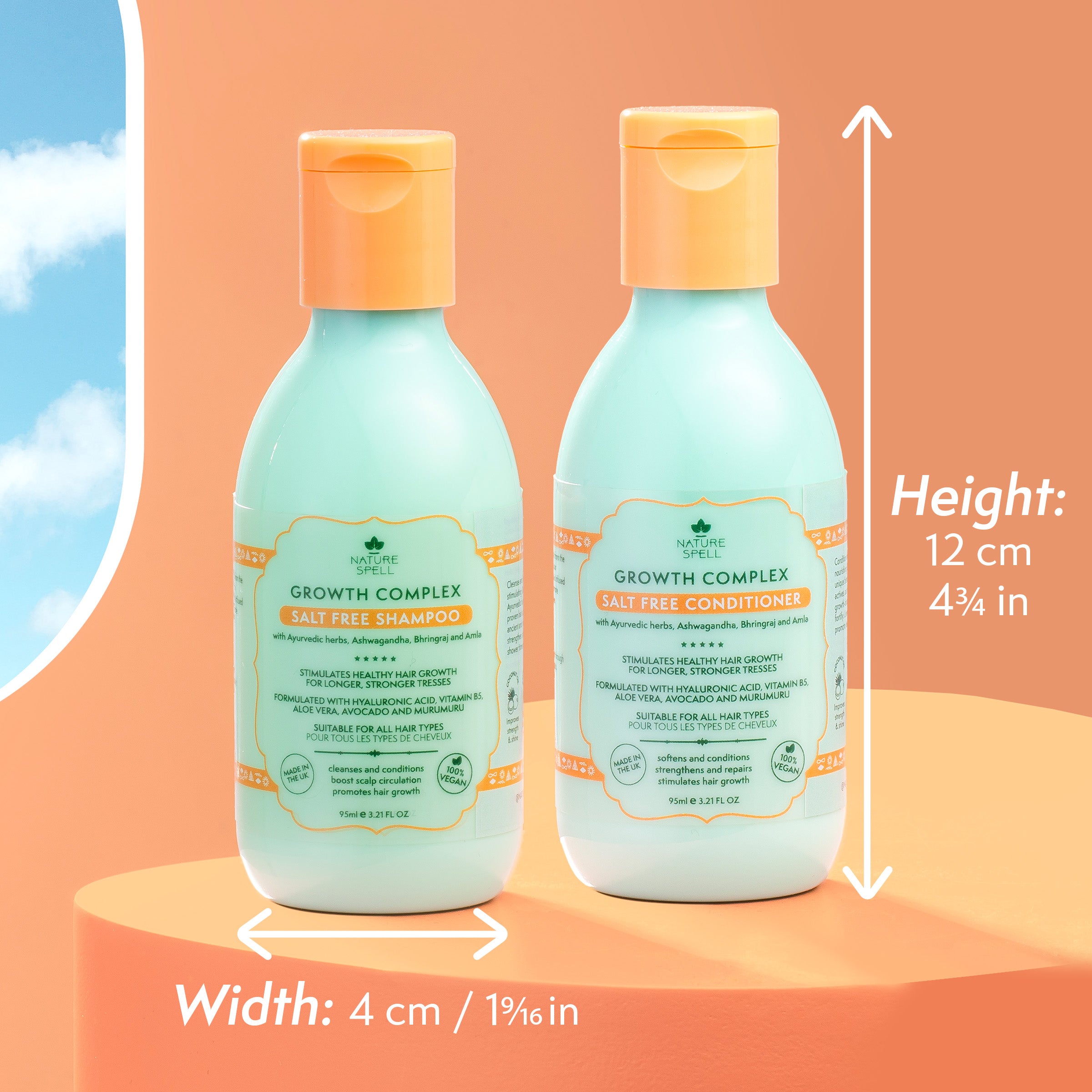 Growth Complex Duo - Hair Growth Shampoo & Conditioner Travel Size 95ml x2