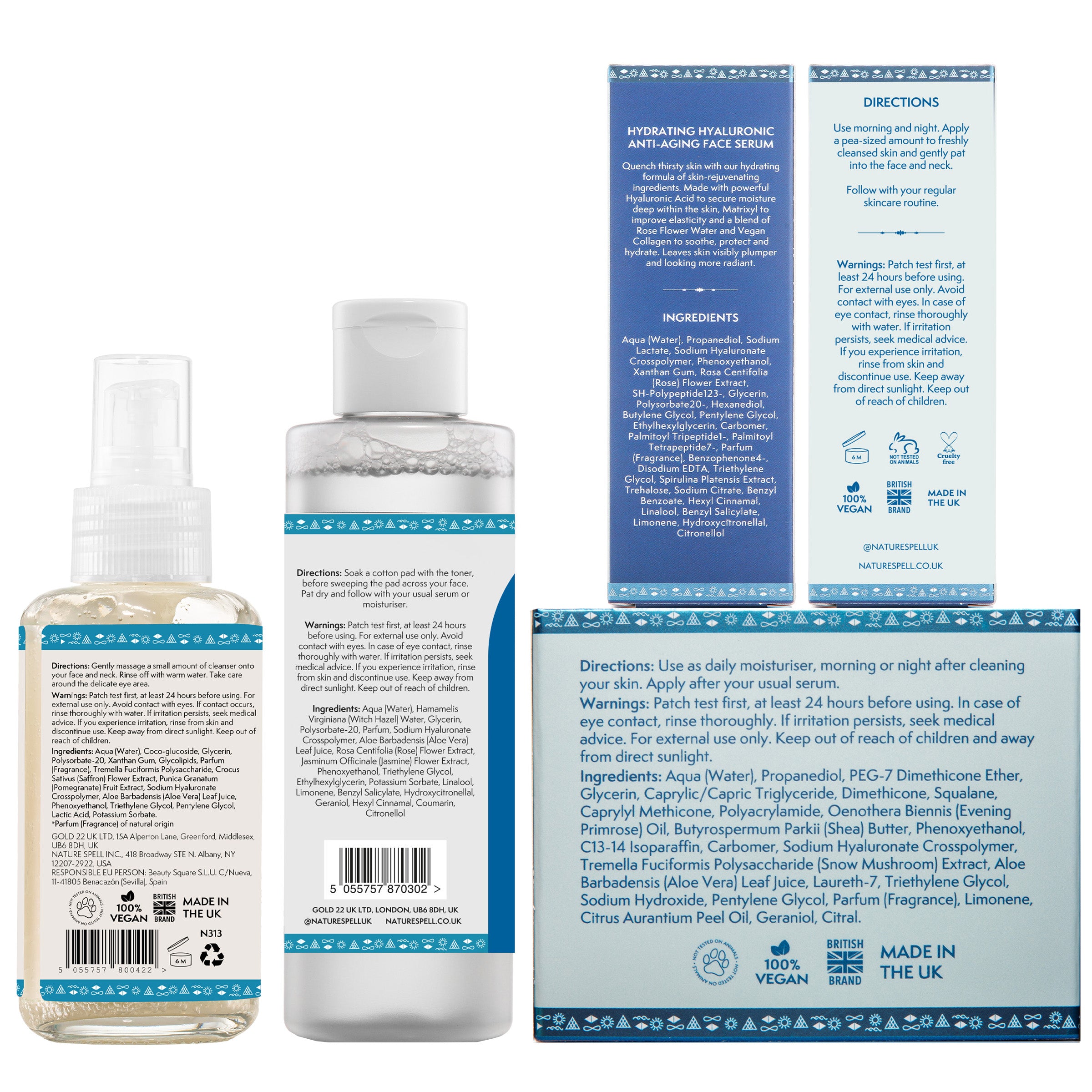 Hydrating Hyaluronic + Snow Mushroom  Skincare Set