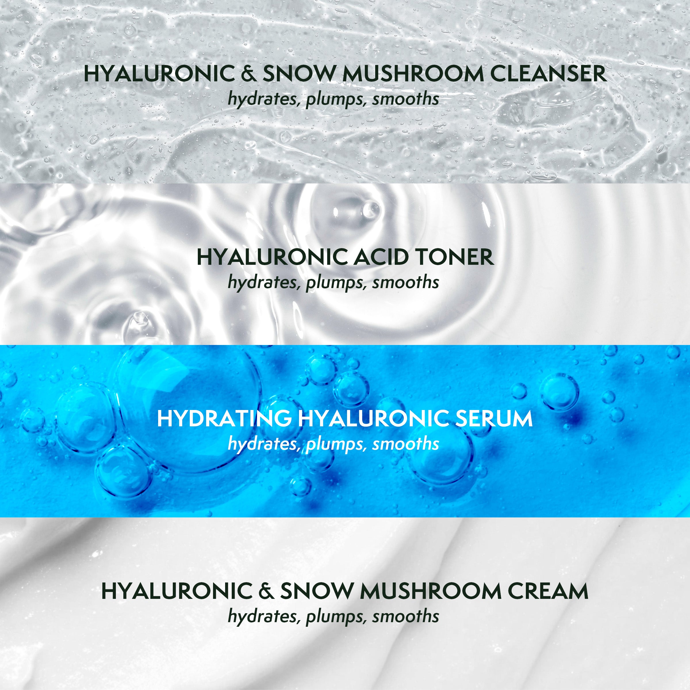 Hydrating Hyaluronic + Snow Mushroom  Skincare Set