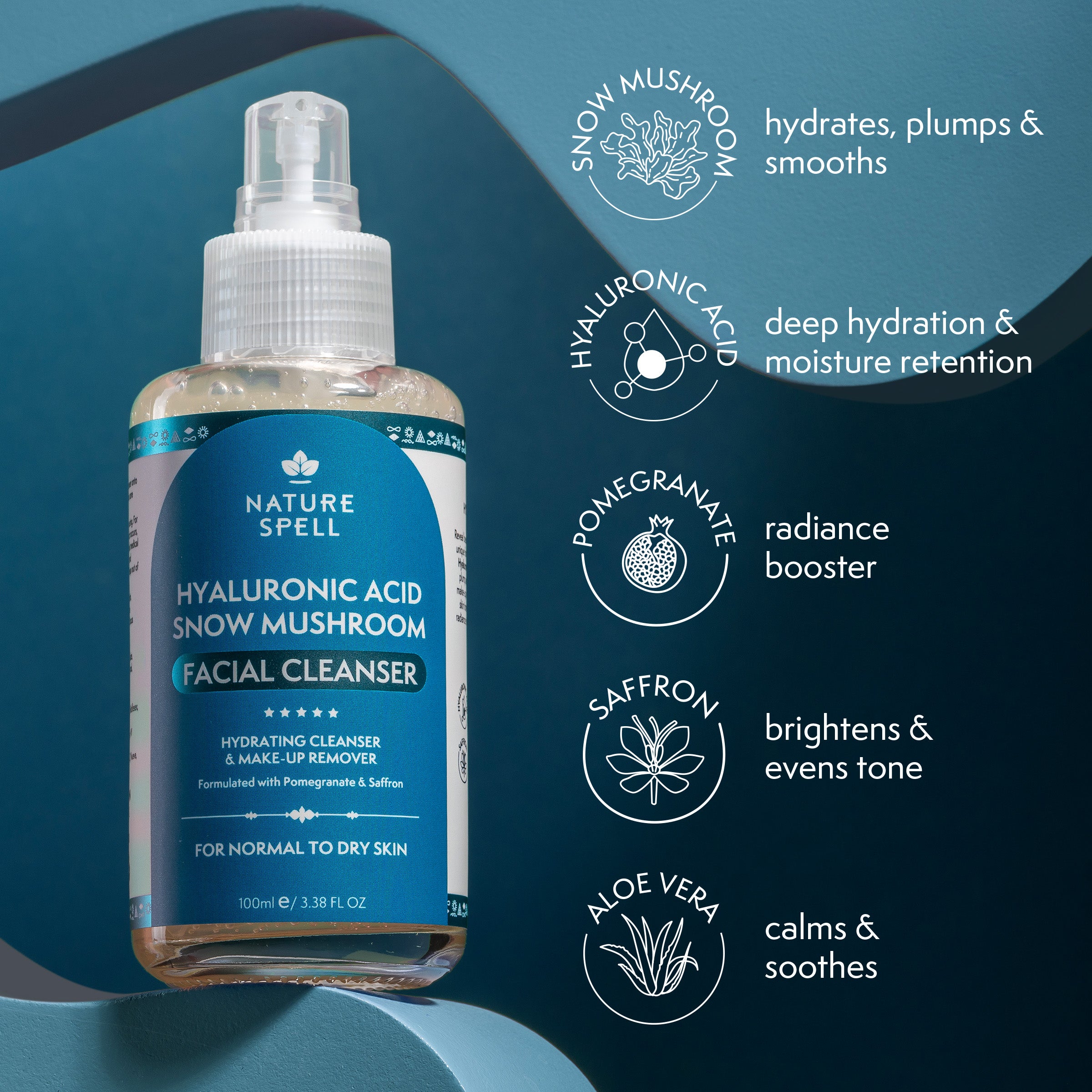 Hydrating Hyaluronic + Snow Mushroom  Face Cleanser