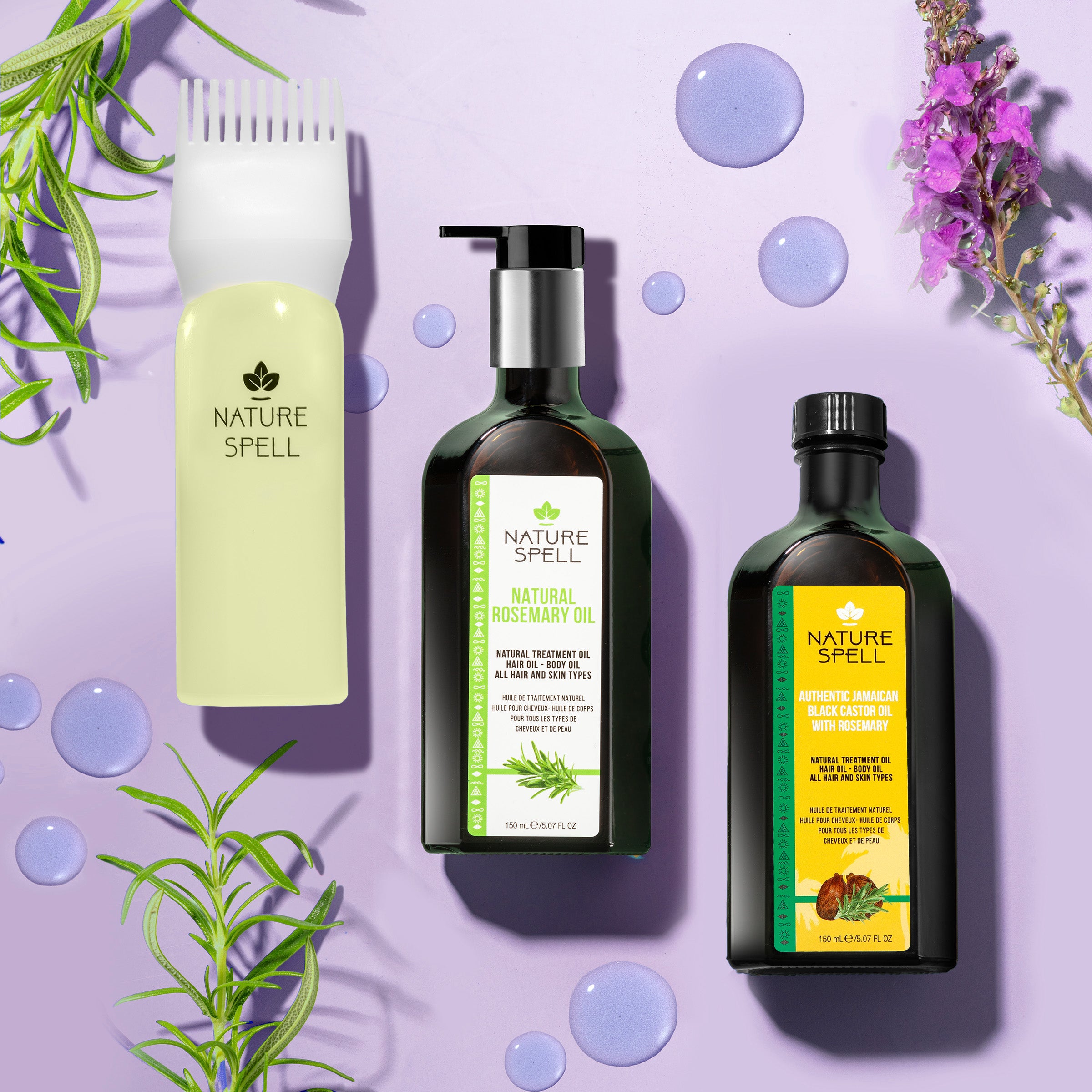 Limited Edition Rosemary Hair Oil Elixir Set for Luxurious Hair