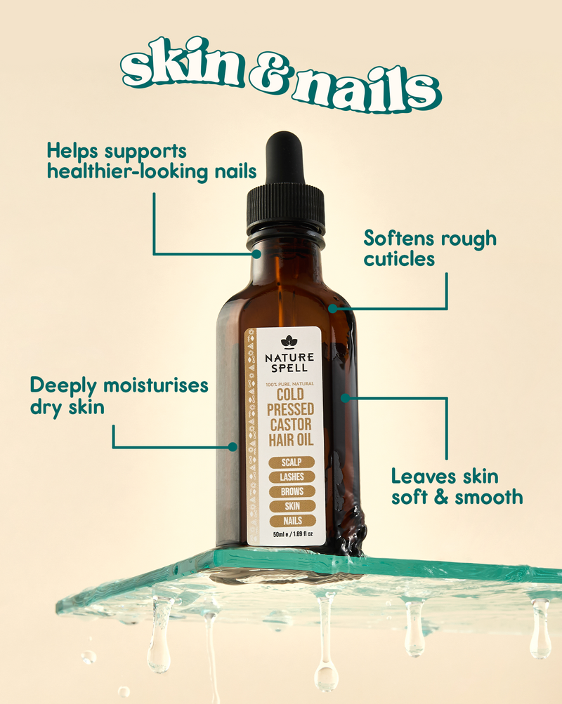 Nature Spell Cold Pressed Castor Hair Oil