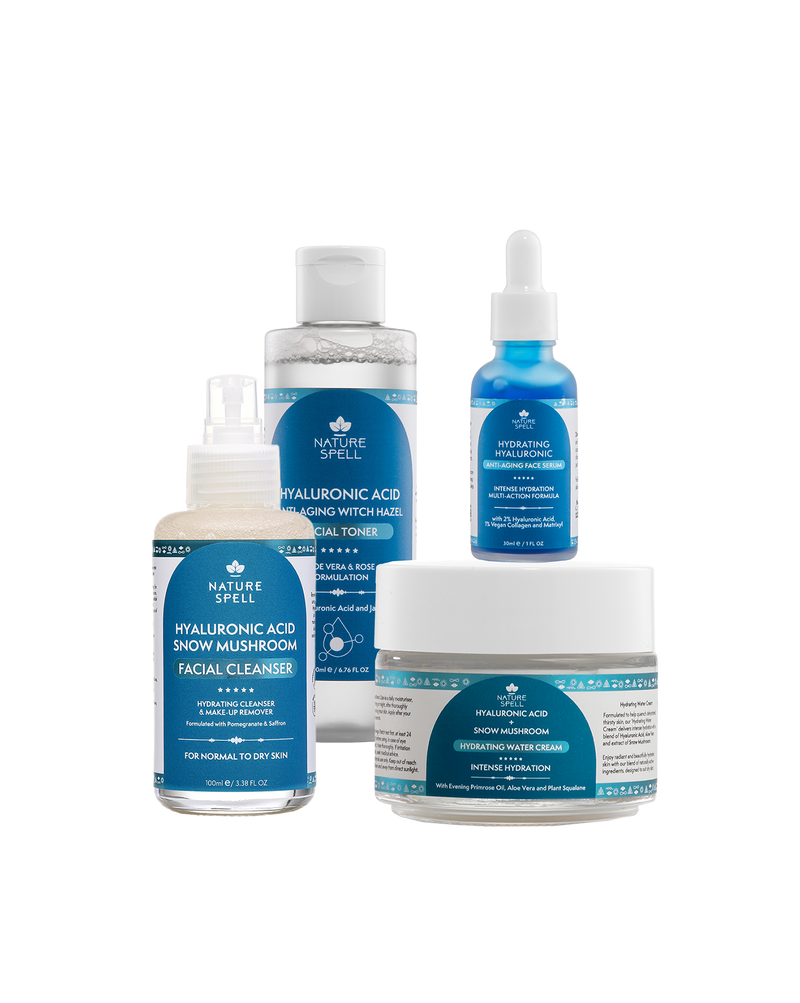 hydrating hyaluronic + snow mushroom skincare ritual