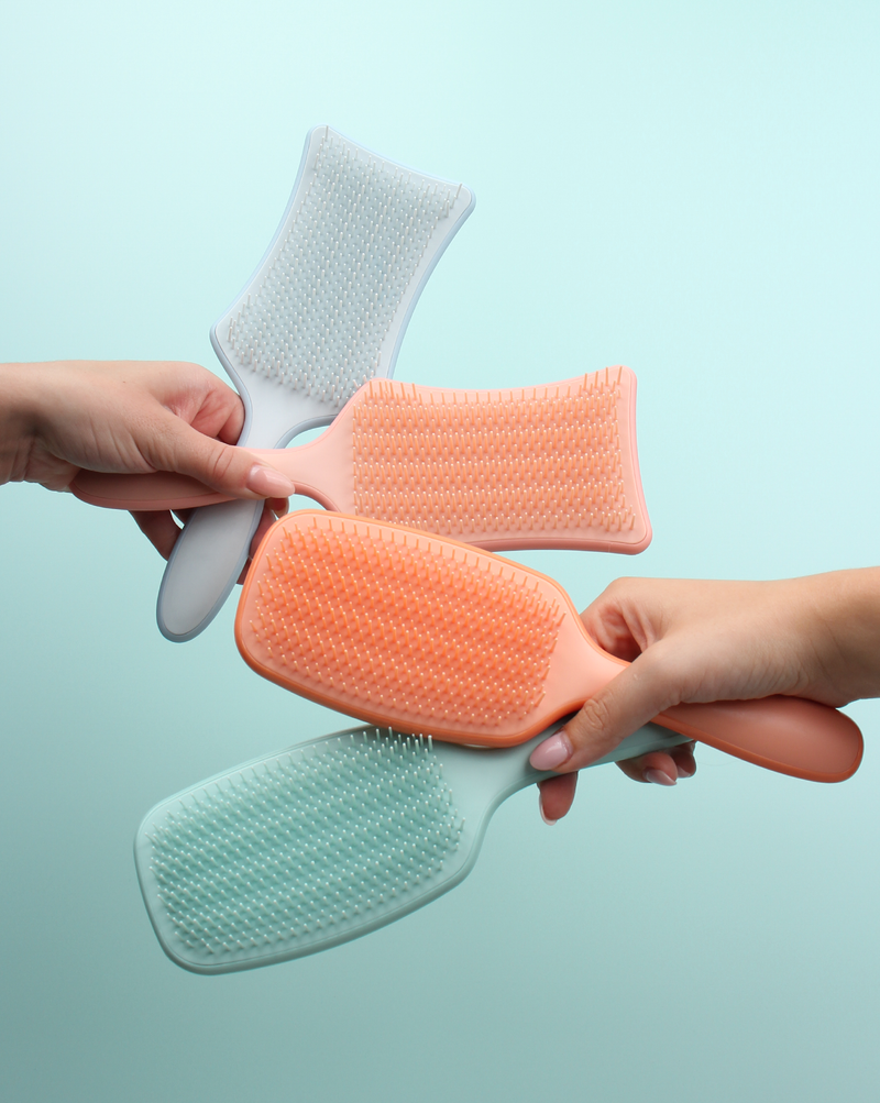 No Knots Detangling Hair Brush - Matt Blue