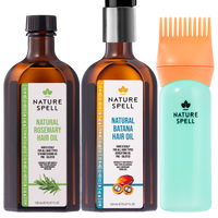 Batana & Rosemary Hair Nourishment Set with pump and Oil Applicator Set