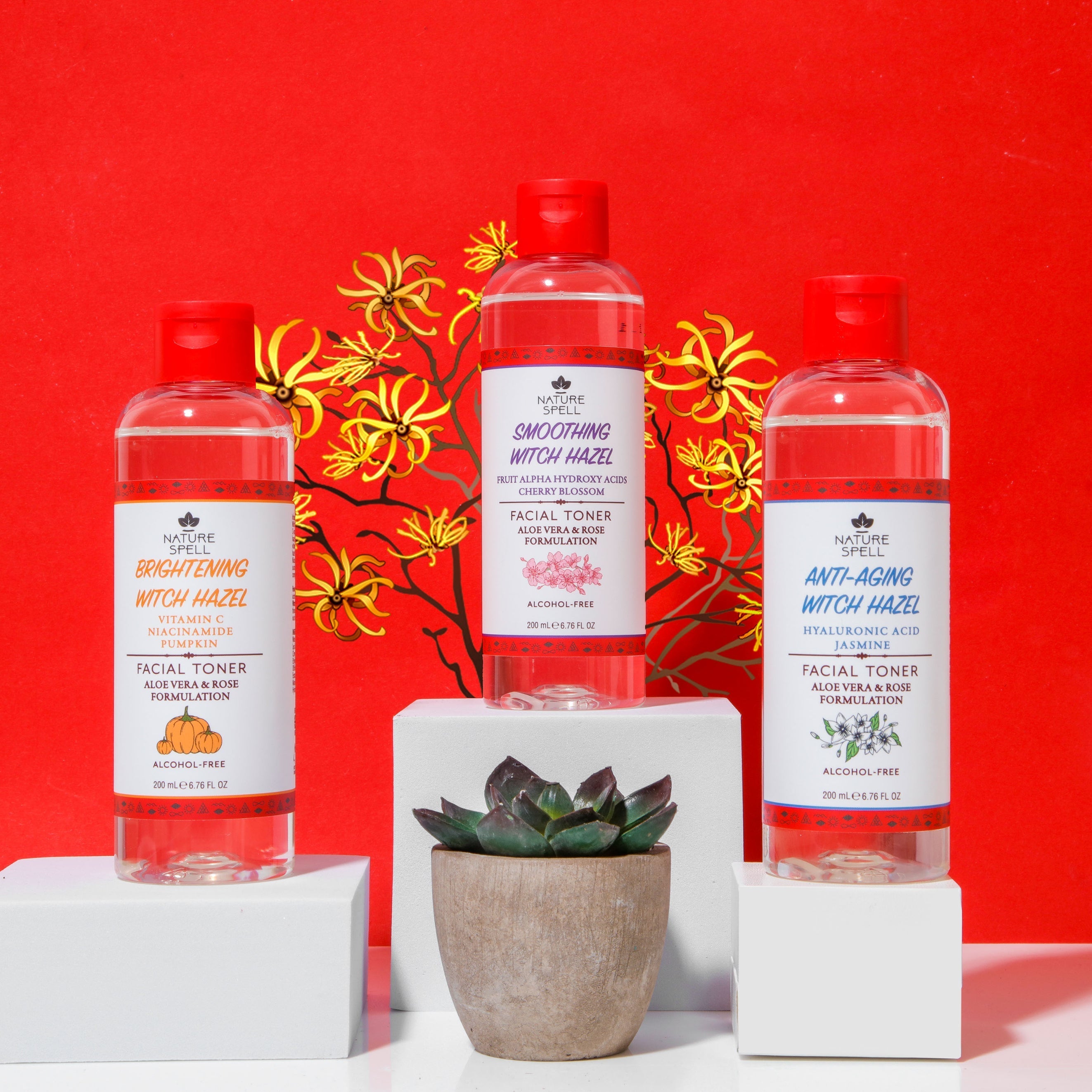 Brightening Witch Hazel Face Toner with Vitamin C