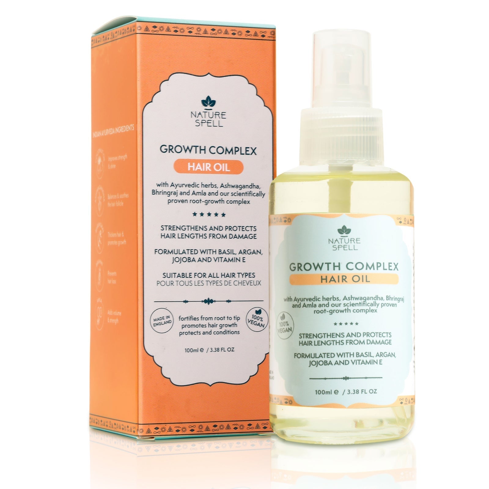 Growth Complex Hair Growth Set - Shampoo, Conditioner, Hair Mask, Leave-in Styling Conditioner & Hair Oil